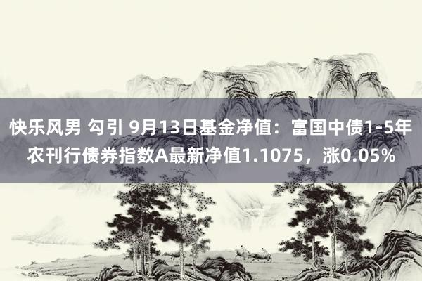 快乐风男 勾引 9月13日基金净值：富国中债1-5年农刊行债券指数A最新净值1.1075，涨0.05%