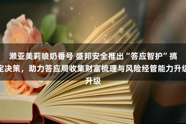 濑亚美莉喷奶番号 盛邦安全推出“答应智护”搞定决策，助力答应局收集财富梳理与风险经管能力升级