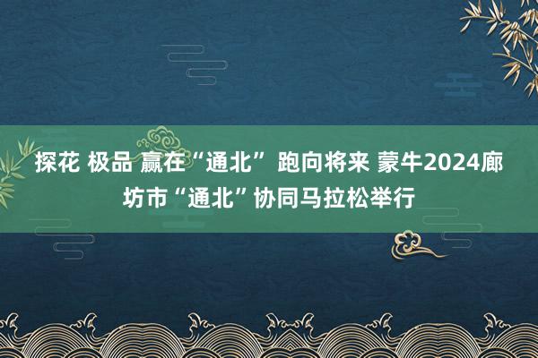 探花 极品 赢在“通北” 跑向将来 蒙牛2024廊坊市“通北”协同马拉松举行