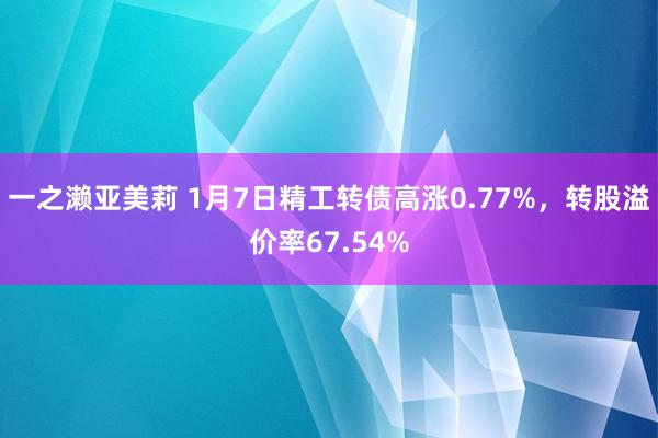 一之濑亚美莉 1月7日精工转债高涨0.77%，转股溢价率67.54%