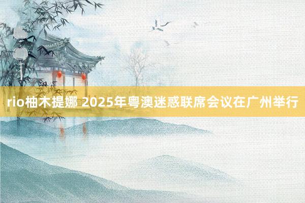 rio柚木提娜 2025年粤澳迷惑联席会议在广州举行