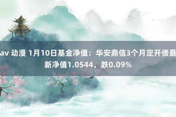 av 动漫 1月10日基金净值：华安鼎信3个月定开债最新净值1.0544，跌0.09%